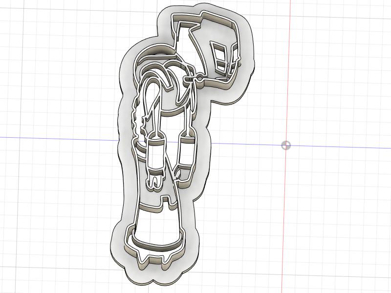 3D Printed Cookie Cutter Inspired by Invader Zim The Tallest