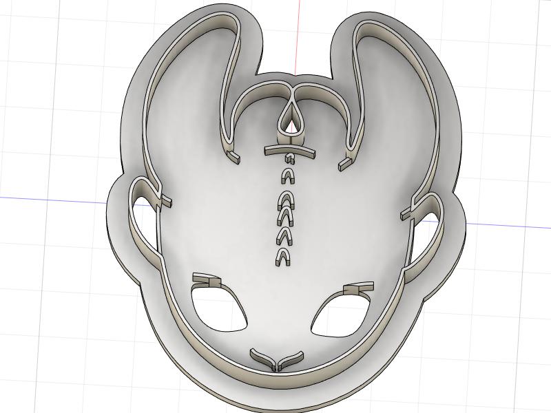 3D Printed Cookie Cutter Inspired by How to Train Your Dragon Toothless