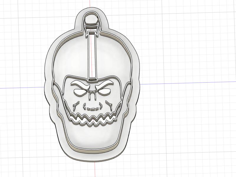 3D Printed Cookie Cutter Inspired by Masters of the Universe Trap Jaw