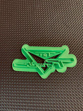 Load image into Gallery viewer, 3D Printed Cookie Cutter Inspired by a &#39;59 Pontiac Tri Power Emblem