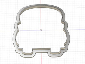 3D Printed Truck  Outline Cookie Cutter