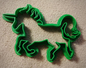 3D Printed Cookie Cutter Unicorn