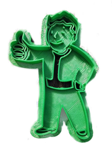 3D Printed Cookie Cutter Inspired by Fallout Vault Boy