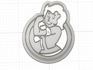 3D Printed Cookie Cutter Inspired by Fallout Vault Girl
