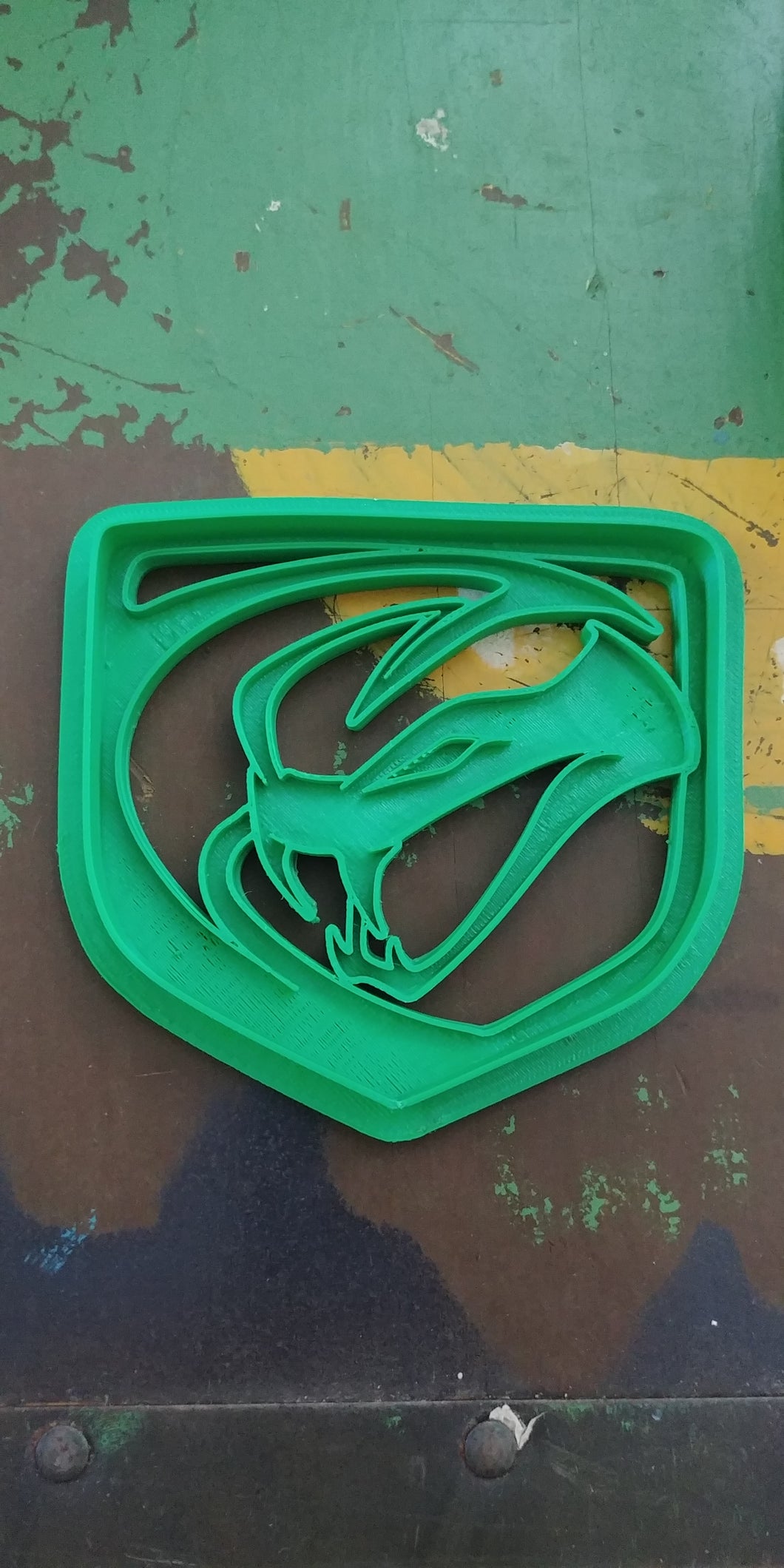 3D Printed Cookie Cutter Inspired by Dodge Viper Stryker Emblem