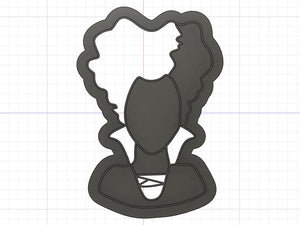 3D Printed  Cookie Cutter Inspired by Hocus Pocus Winifred Sanderson