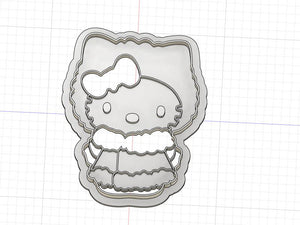3D Printed Cookie Cutter Inspired by Winter Hello Kitty