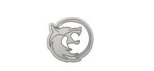 Load image into Gallery viewer, 3D Printed Cookie Cutter Inspired by The Witcher wolf symbol