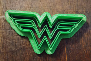 3D Printed Cookie Cutter Inspired by Wonder Woman Logo