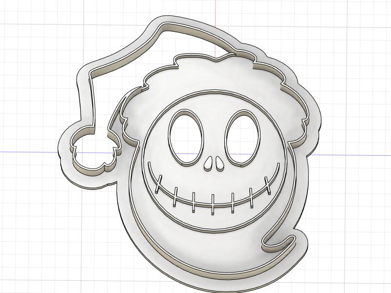 3D Printed Cookie Cutter Inspired by Nightmare Before Christmas Santa Jack