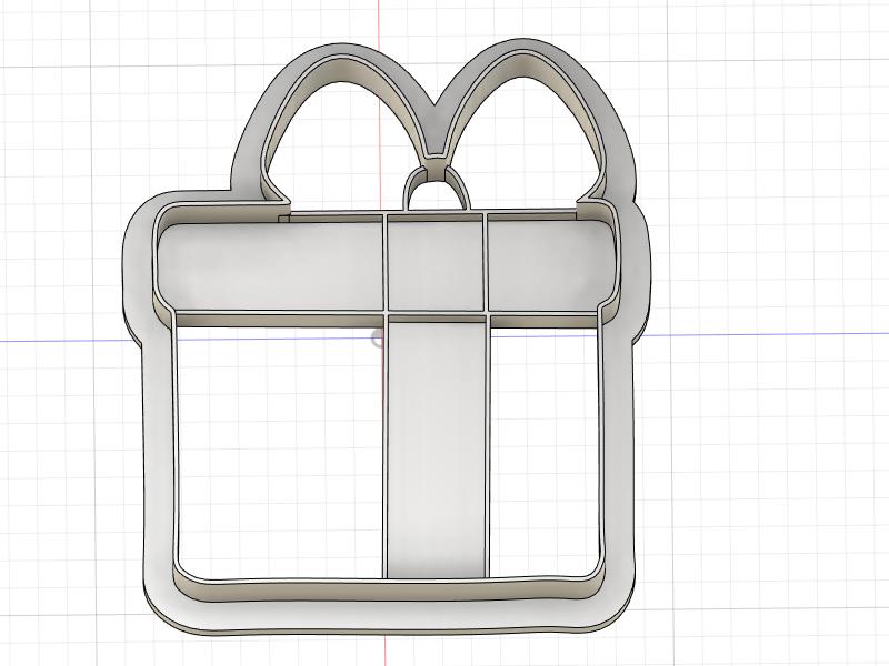 3D Printed Present Cookie Cutter